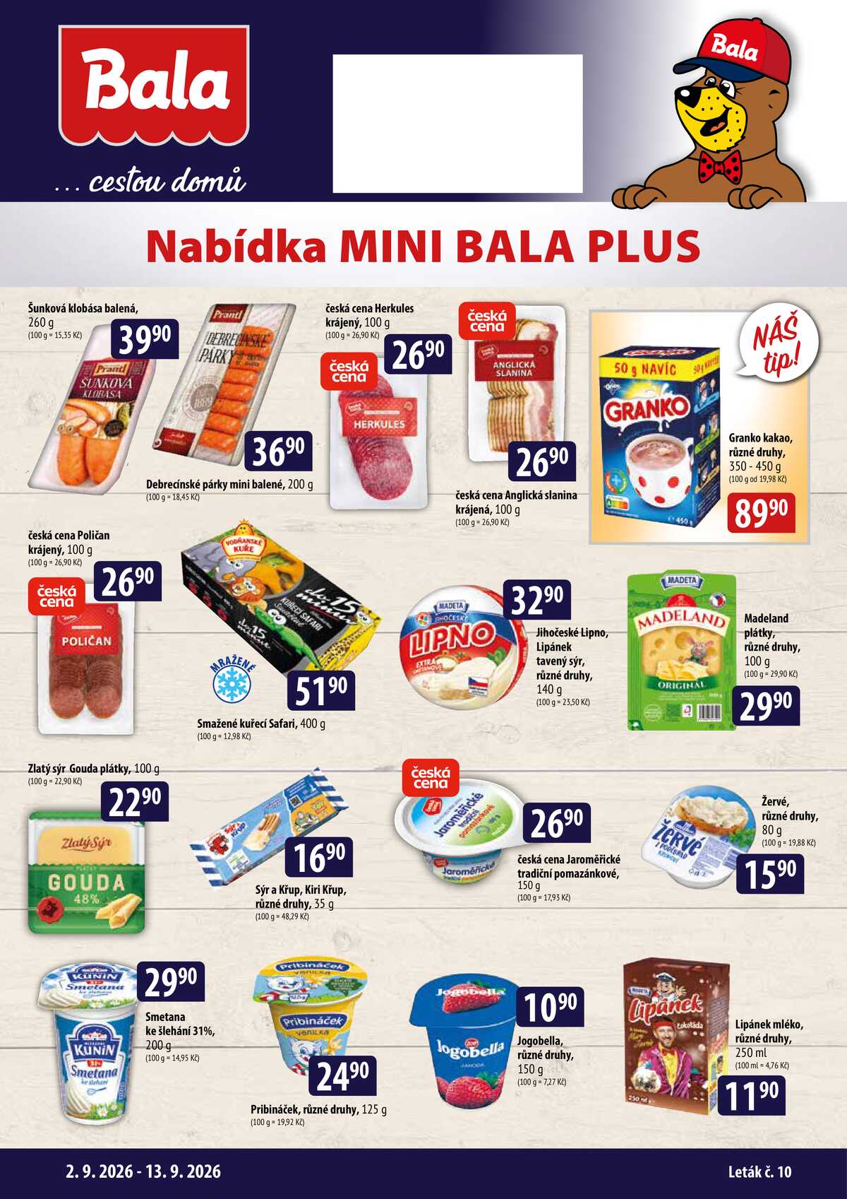 BALA Malý leták do 14.9. strana 1