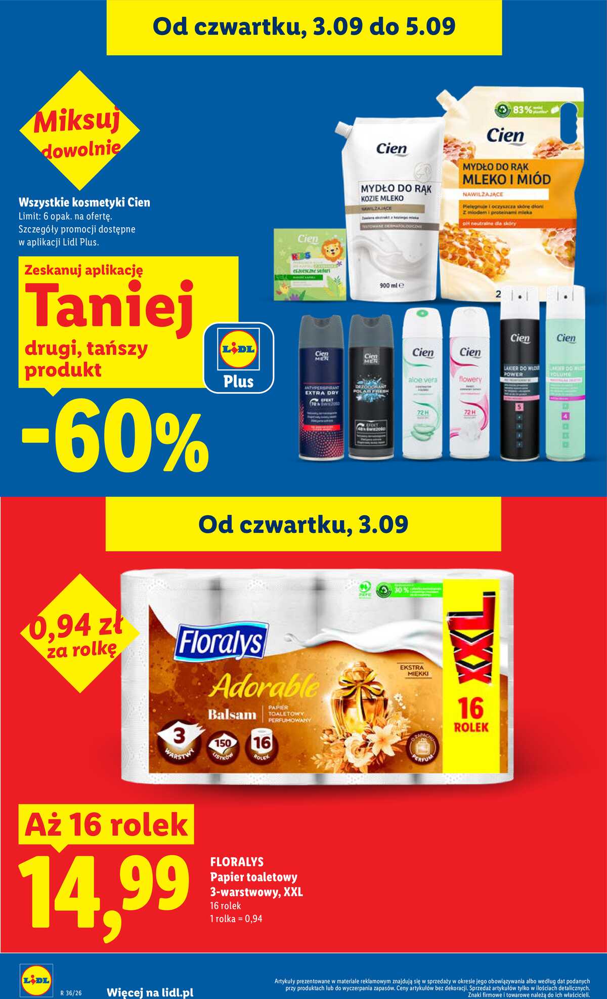 Leták Lidl Polsko 3.9.-5.9.2026 - Leták platí od 3. září do 5. září strana 16