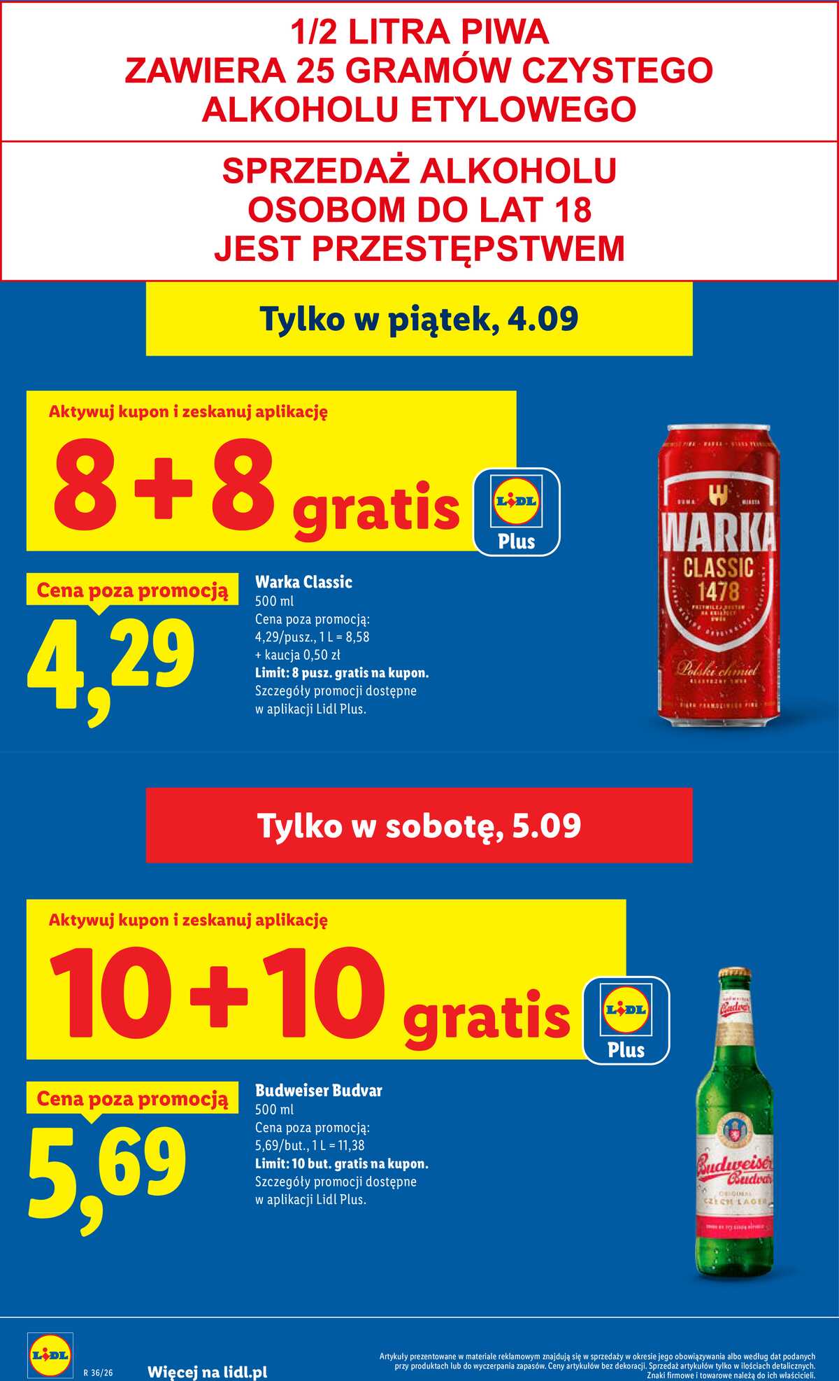 Leták Lidl Polsko 3.9.-5.9.2026 - Leták platí od 3. září do 5. září strana 18