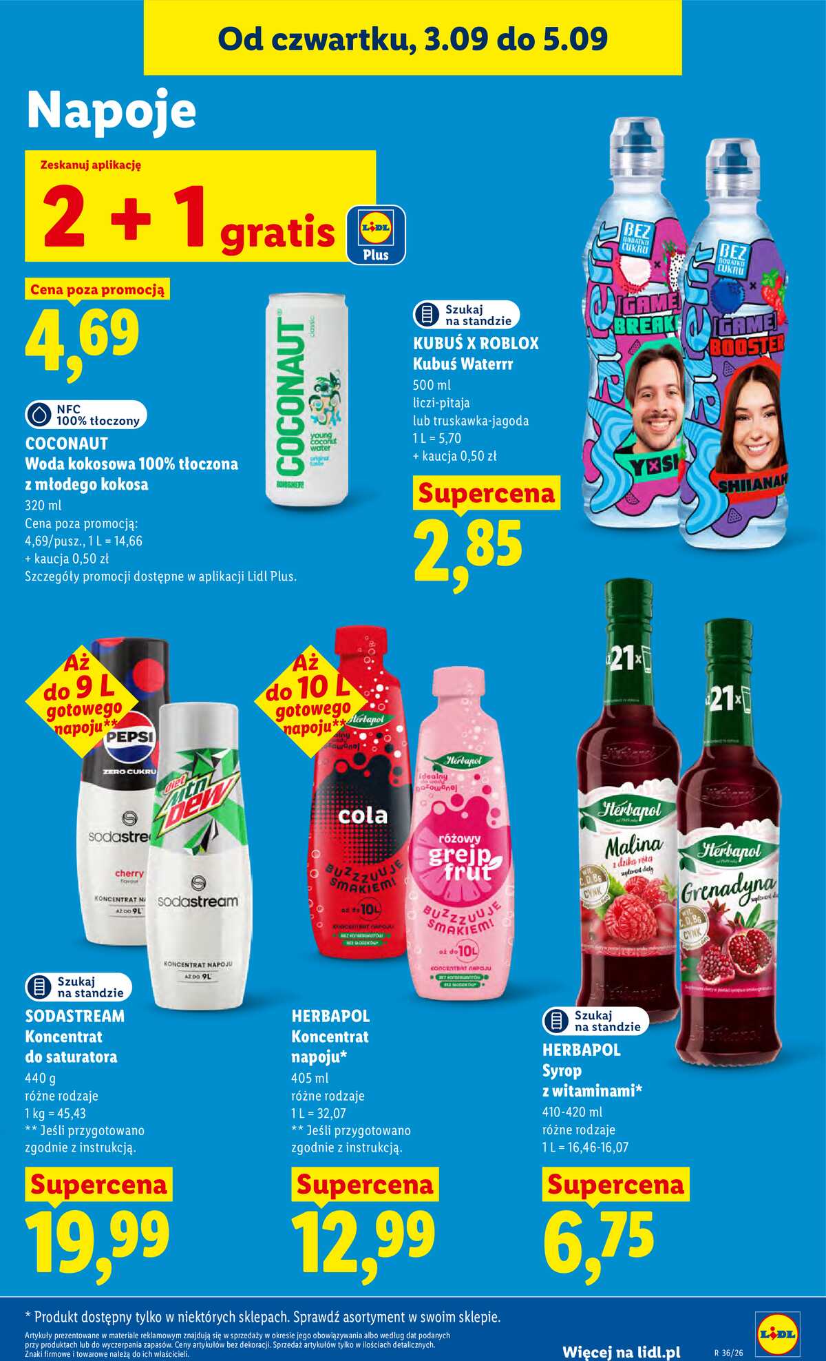 Leták Lidl Polsko 3.9.-5.9.2026 - Leták platí od 3. září do 5. září strana 65