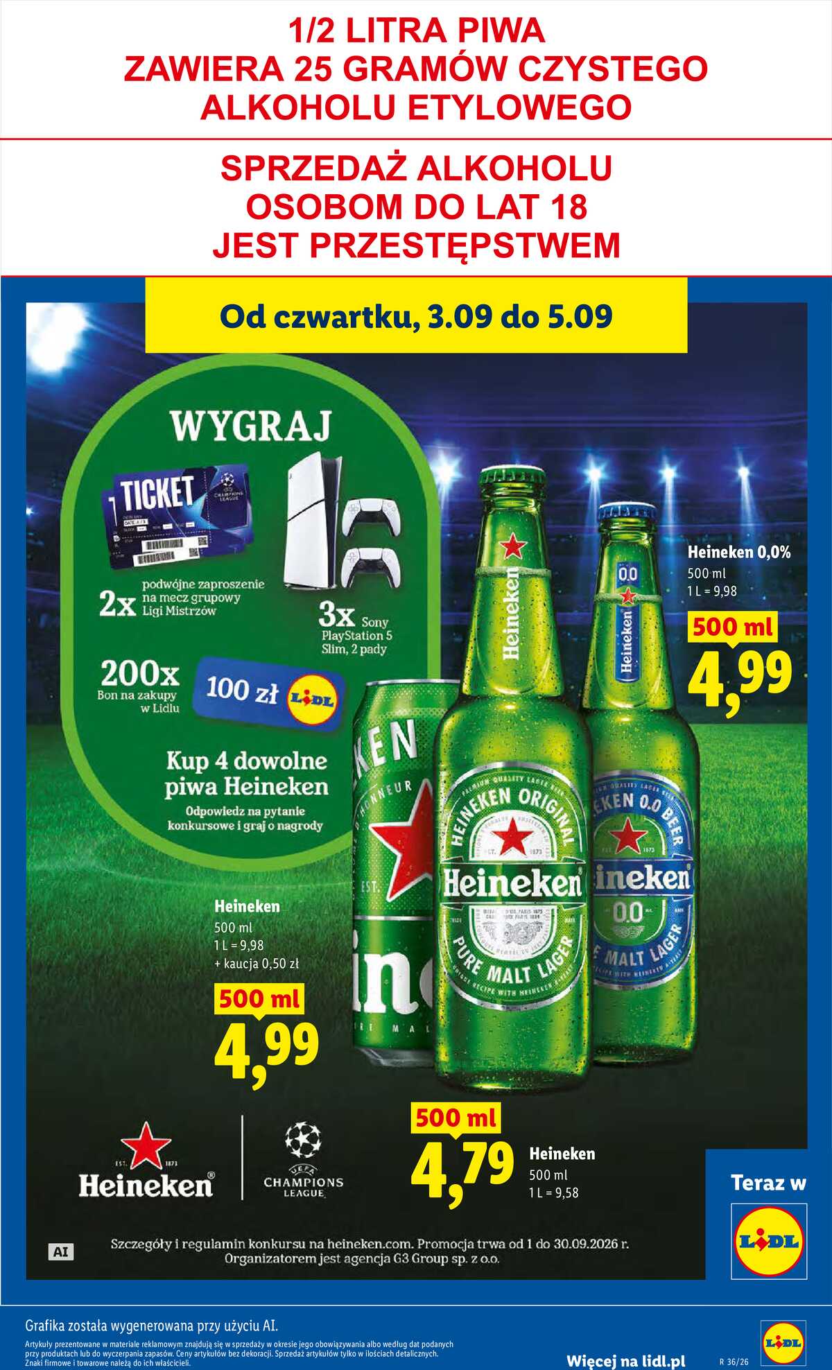 Leták Lidl Polsko 3.9.-5.9.2026 - Leták platí od 3. září do 5. září strana 69