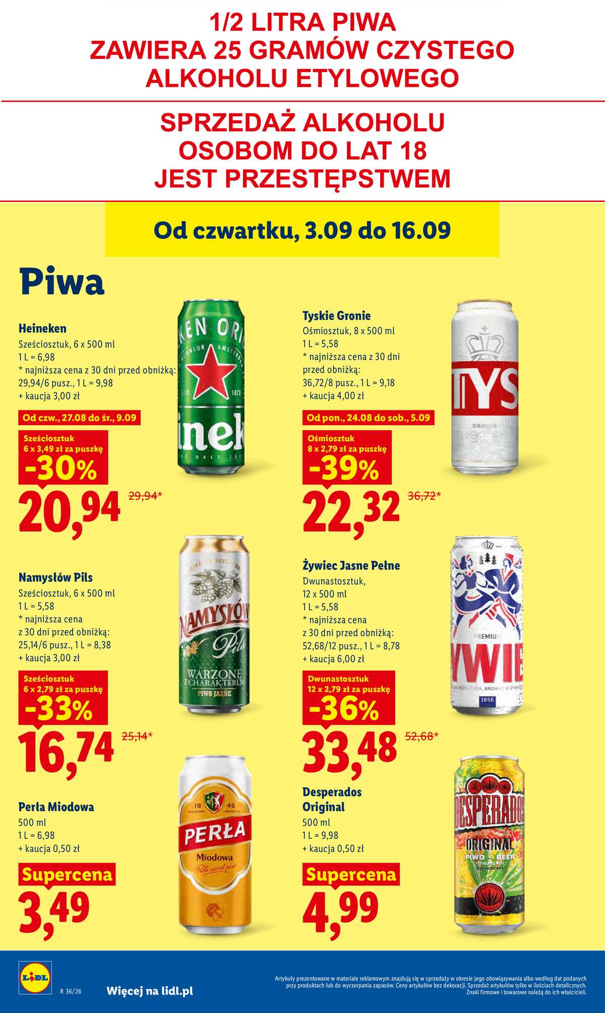 Leták Lidl Polsko 3.9.-5.9.2026 - Leták platí od 3. září do 5. září strana 70