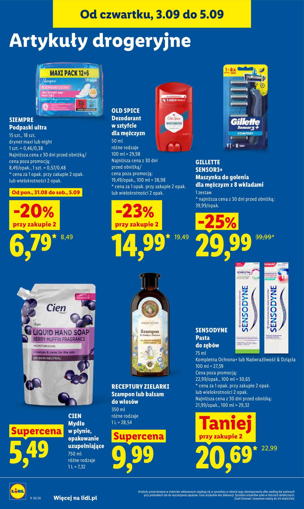 Leták Lidl Polsko 3.9.-5.9.2026 - Leták platí od 3. září do 5. září strana 86