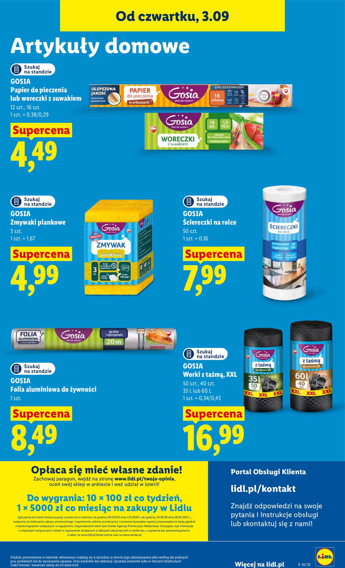 Leták Lidl Polsko 3.9.-5.9.2026 - Leták platí od 3. září do 5. září strana 87