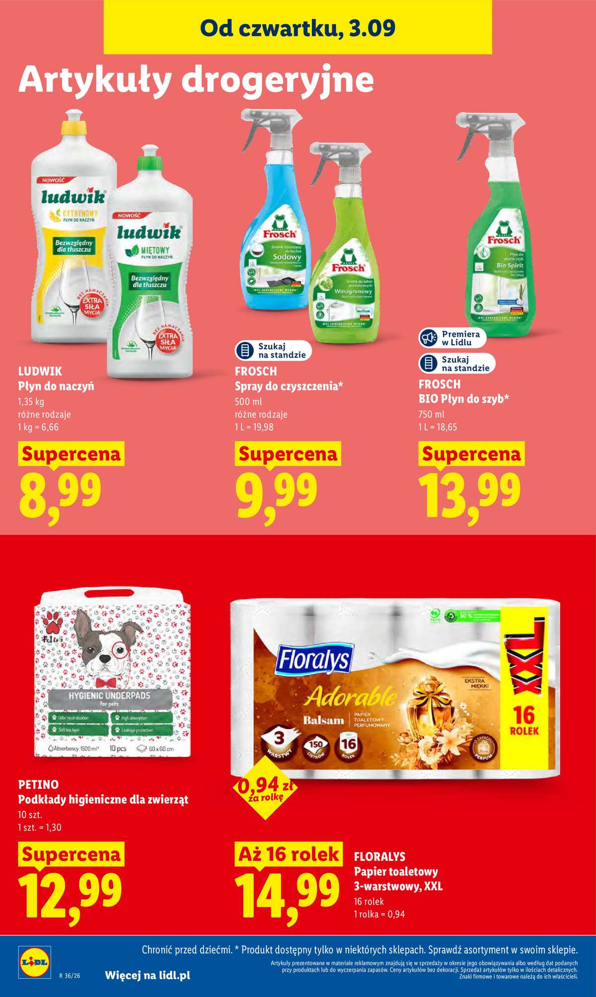 Leták Lidl Polsko 3.9.-5.9.2026 - Leták platí od 3. září do 5. září strana 88