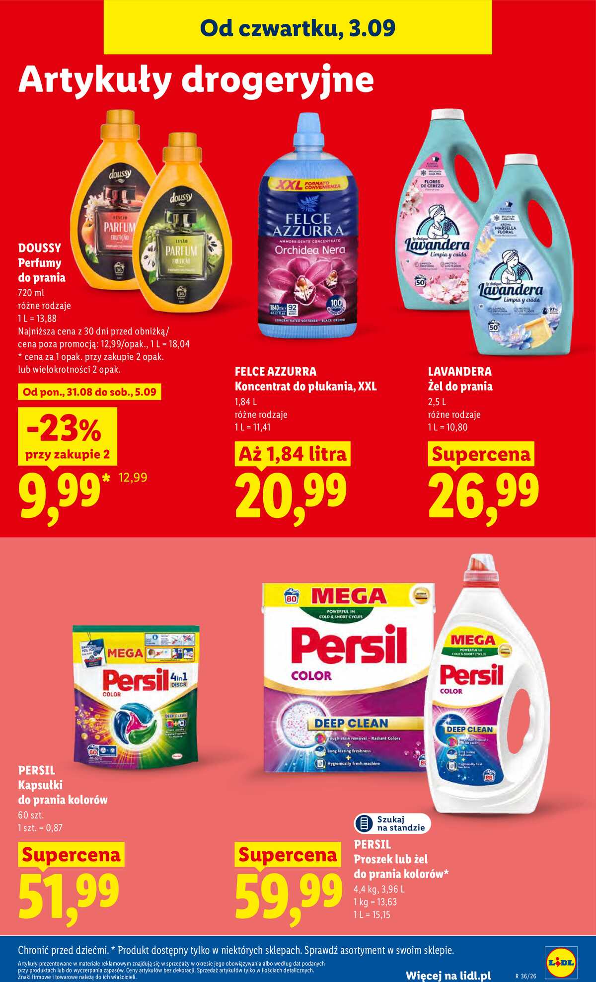 Leták Lidl Polsko 3.9.-5.9.2026 - Leták platí od 3. září do 5. září strana 89