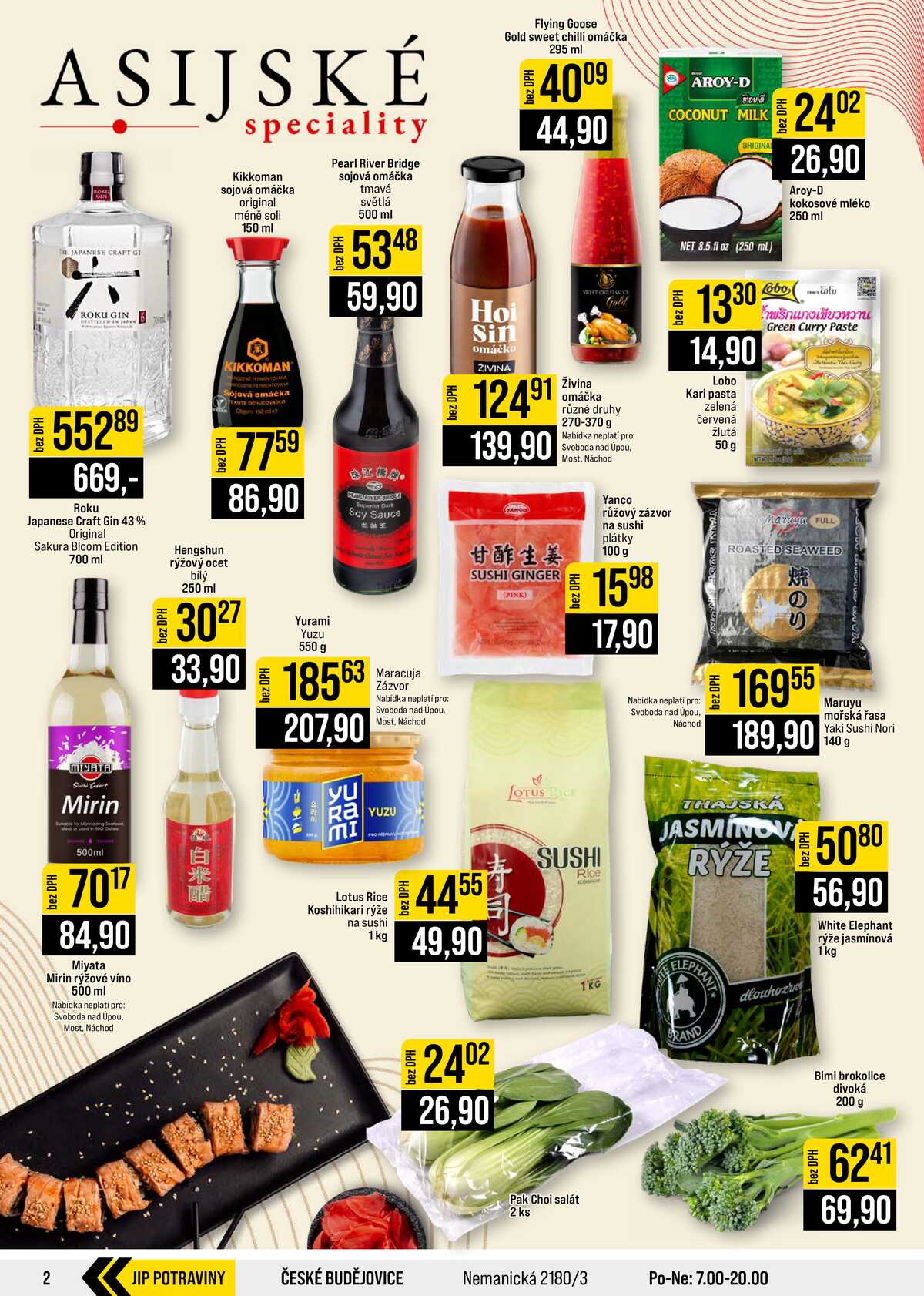 JIP Cash & Carry České Budějovice, Most, Náchod, Polička, Sušice a Svoboda nad Úpou od 2.9. do 8.9.2026 strana 2