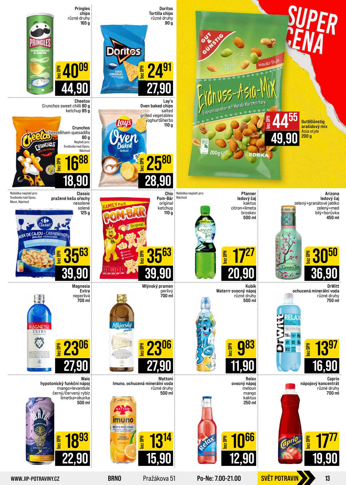 JIP Cash & Carry České Budějovice, Most, Náchod, Polička, Sušice a Svoboda nad Úpou od 2.9. do 8.9.2026 strana 13