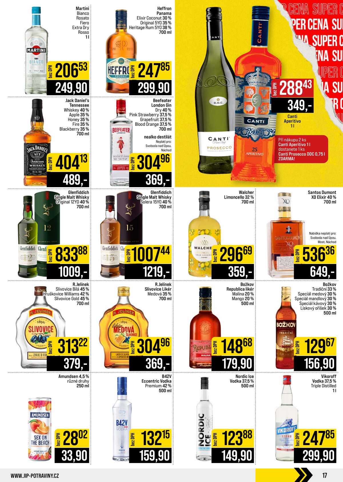 JIP Cash & Carry České Budějovice, Most, Náchod, Polička, Sušice a Svoboda nad Úpou od 2.9. do 8.9.2026 strana 17