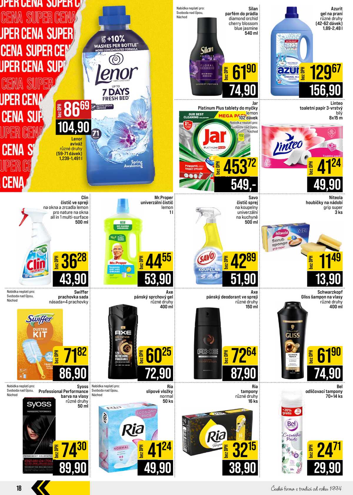 JIP Cash & Carry České Budějovice, Most, Náchod, Polička, Sušice a Svoboda nad Úpou od 2.9. do 8.9.2026 strana 18
