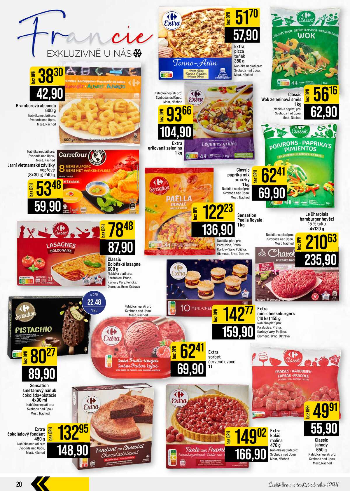 JIP Cash & Carry České Budějovice, Most, Náchod, Polička, Sušice a Svoboda nad Úpou od 2.9. do 8.9.2026 strana 20
