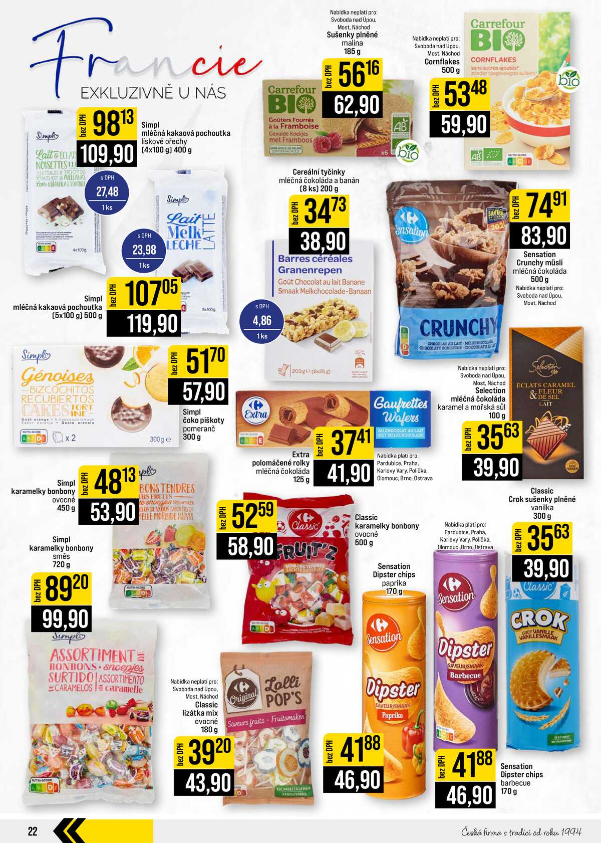 JIP Cash & Carry České Budějovice, Most, Náchod, Polička, Sušice a Svoboda nad Úpou od 2.9. do 8.9.2026 strana 22