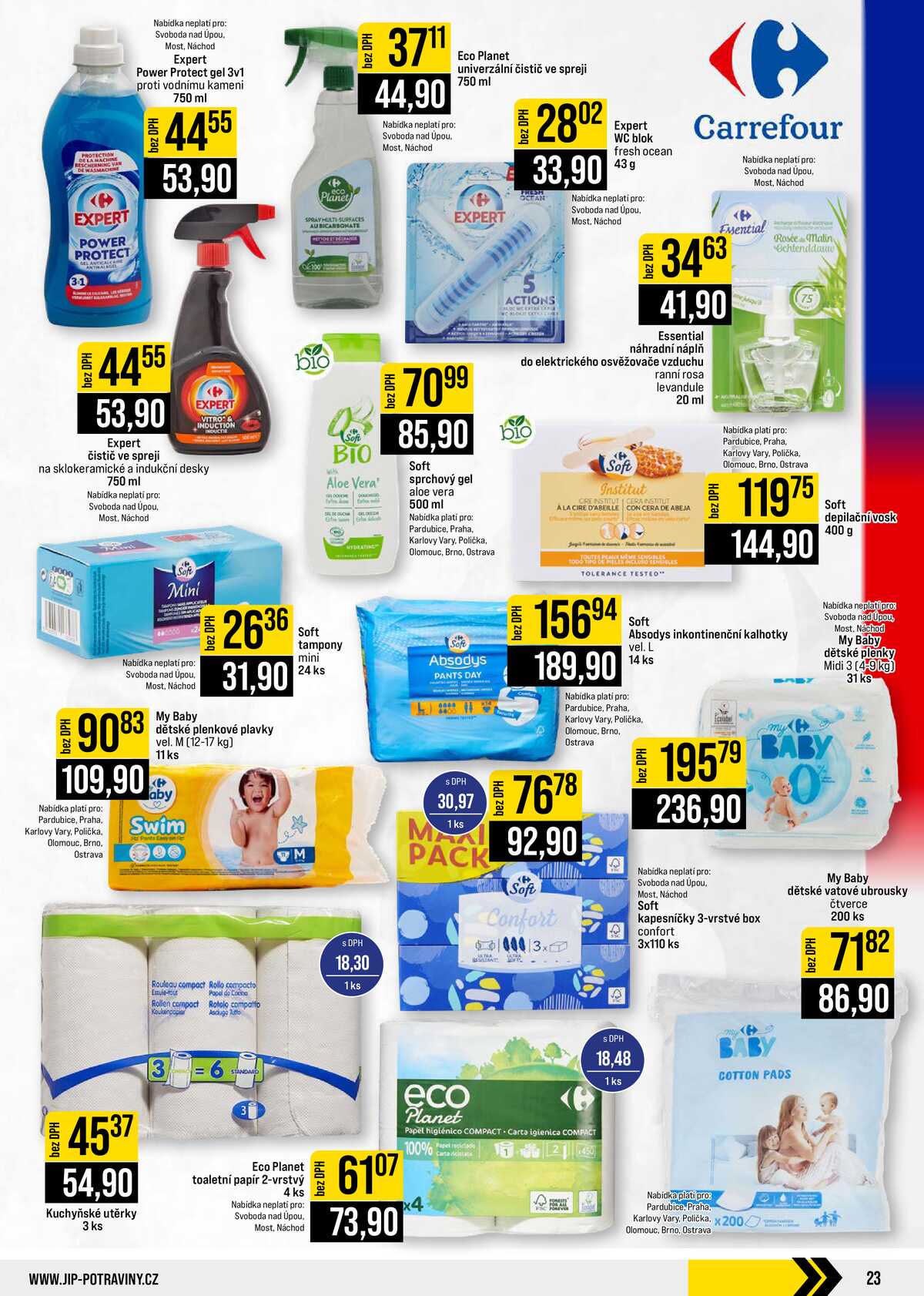 JIP Cash & Carry České Budějovice, Most, Náchod, Polička, Sušice a Svoboda nad Úpou od 2.9. do 8.9.2026 strana 23