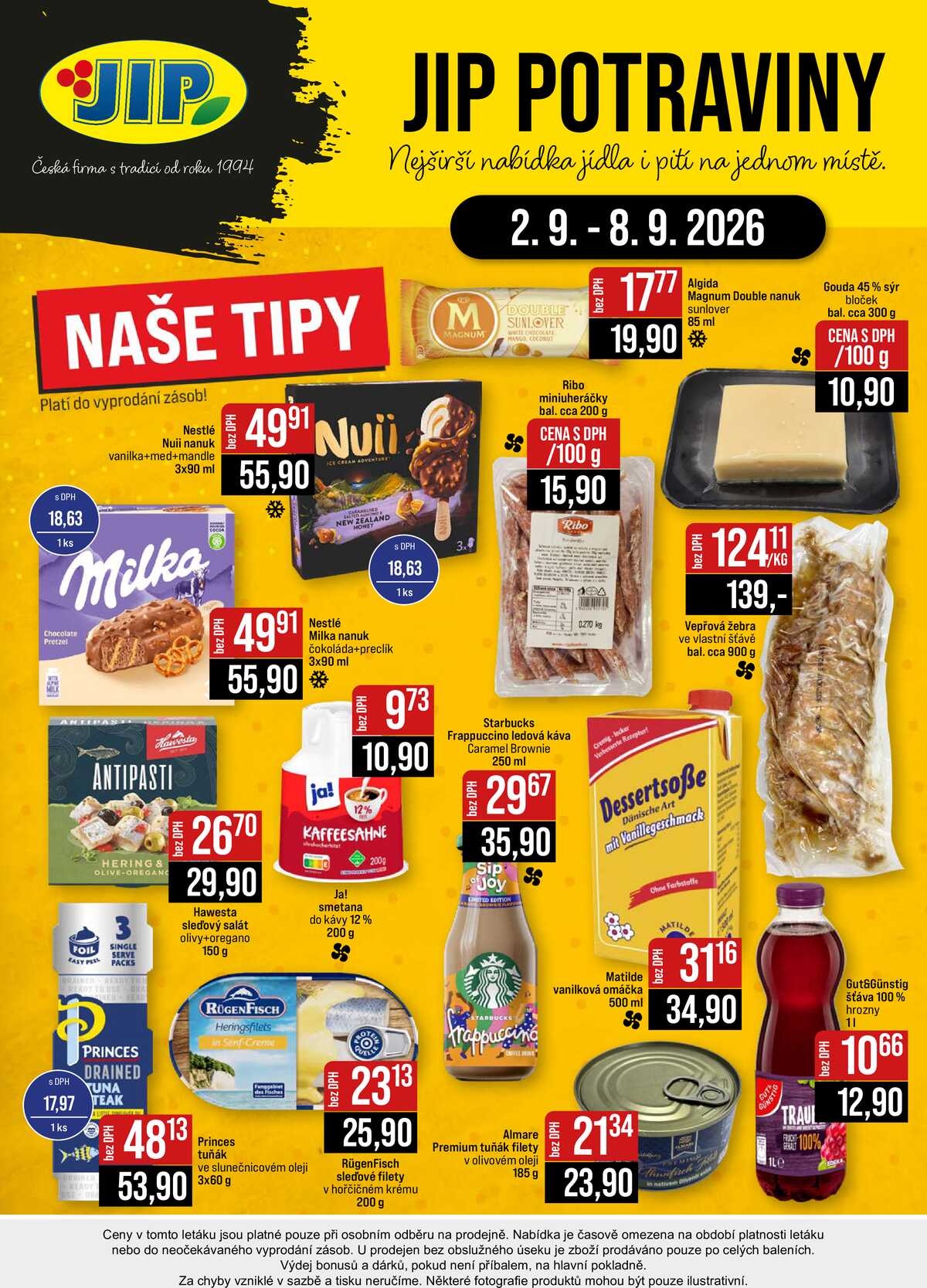 JIP Cash & Carry České Budějovice, Most, Náchod, Polička, Sušice a Svoboda nad Úpou od 2.9. do 8.9.2026 strana 24