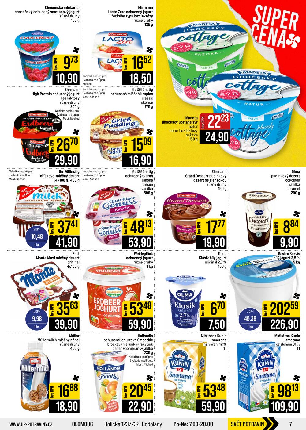 JIP Cash & Carry České Budějovice, Most, Náchod, Polička, Sušice a Svoboda nad Úpou od 2.9. do 8.9.2026