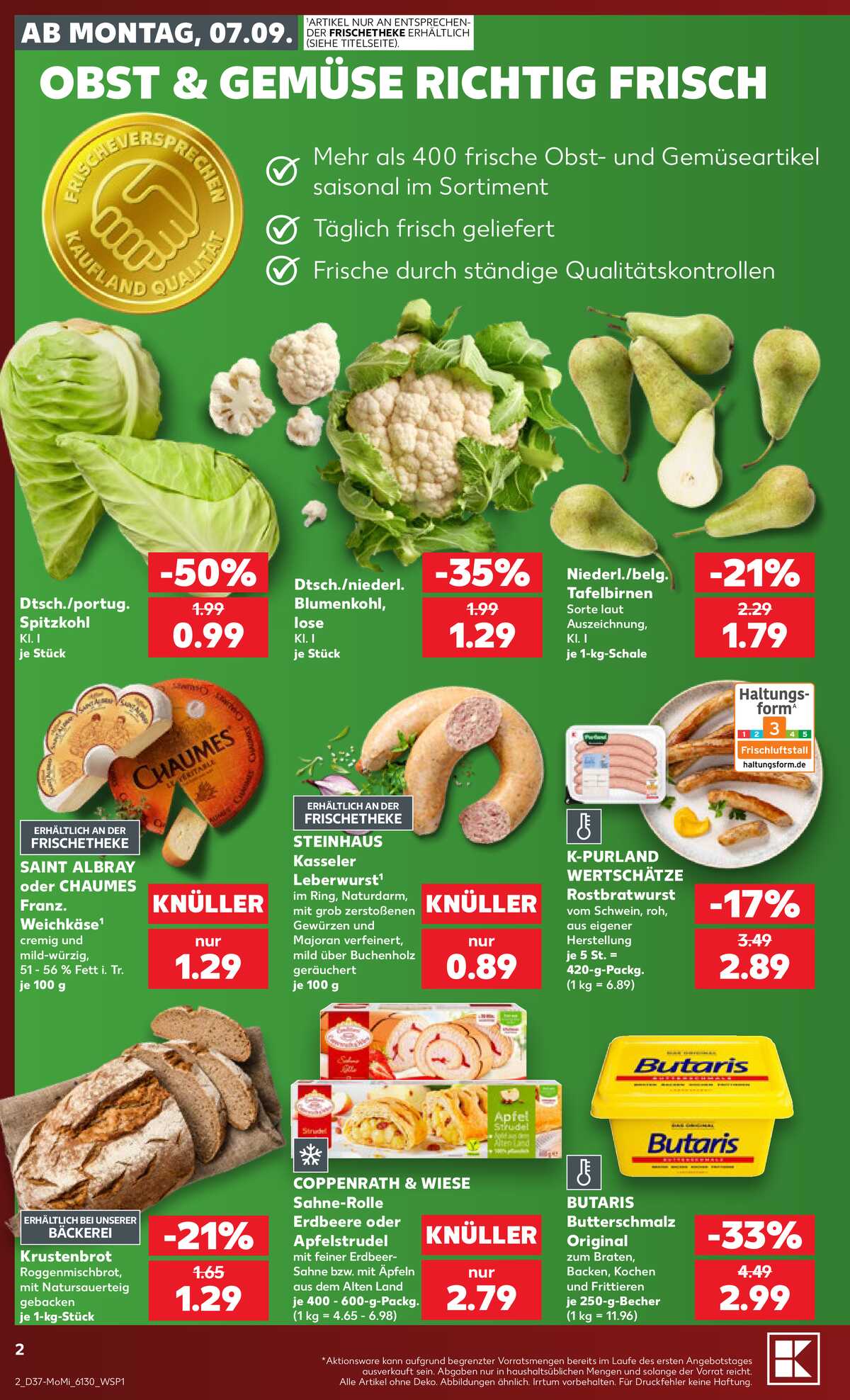 Leták Kaufland Německo 7.9.-9.9.2026 strana 2