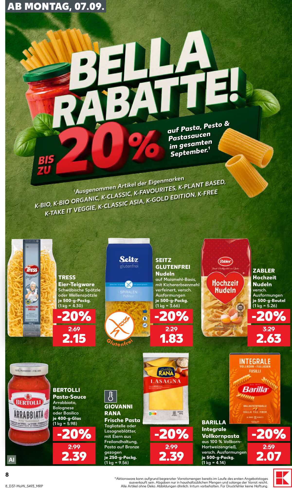 Leták Kaufland Německo 7.9.-9.9.2026 strana 8