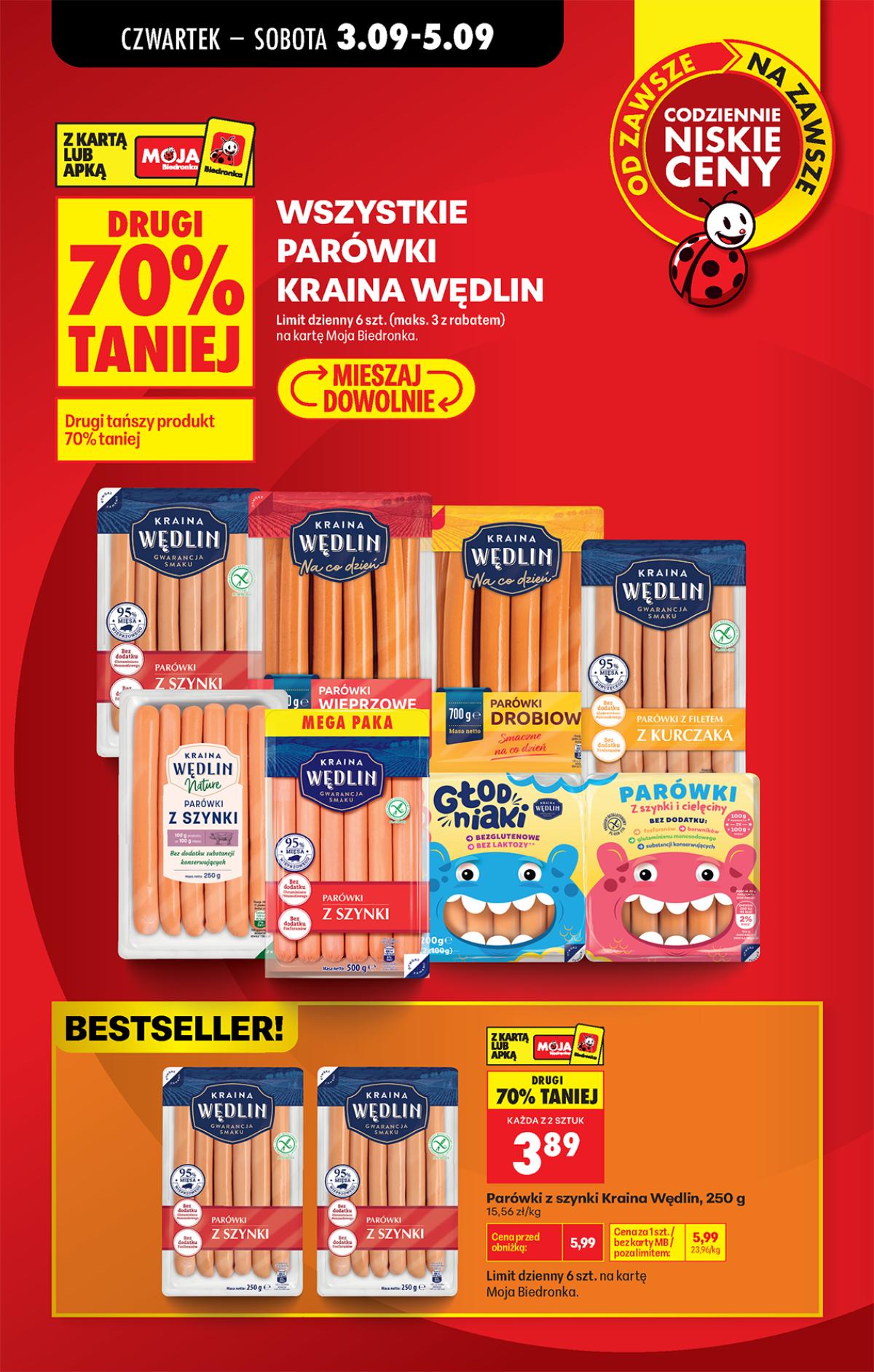 Leták Biedronka Polsko 3.9.-12.9.2026 strana 7