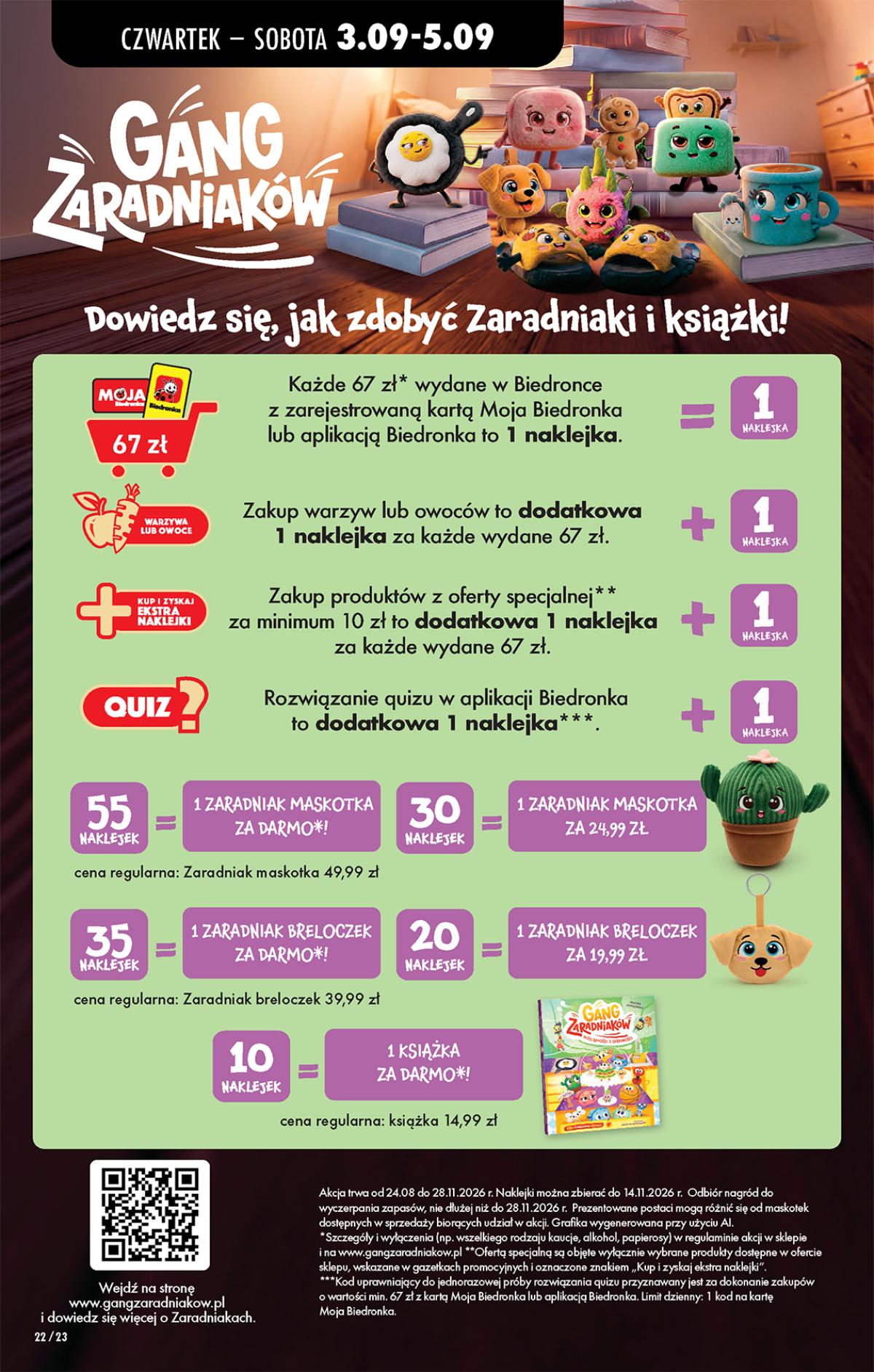 Leták Biedronka Polsko 3.9.-12.9.2026 strana 22