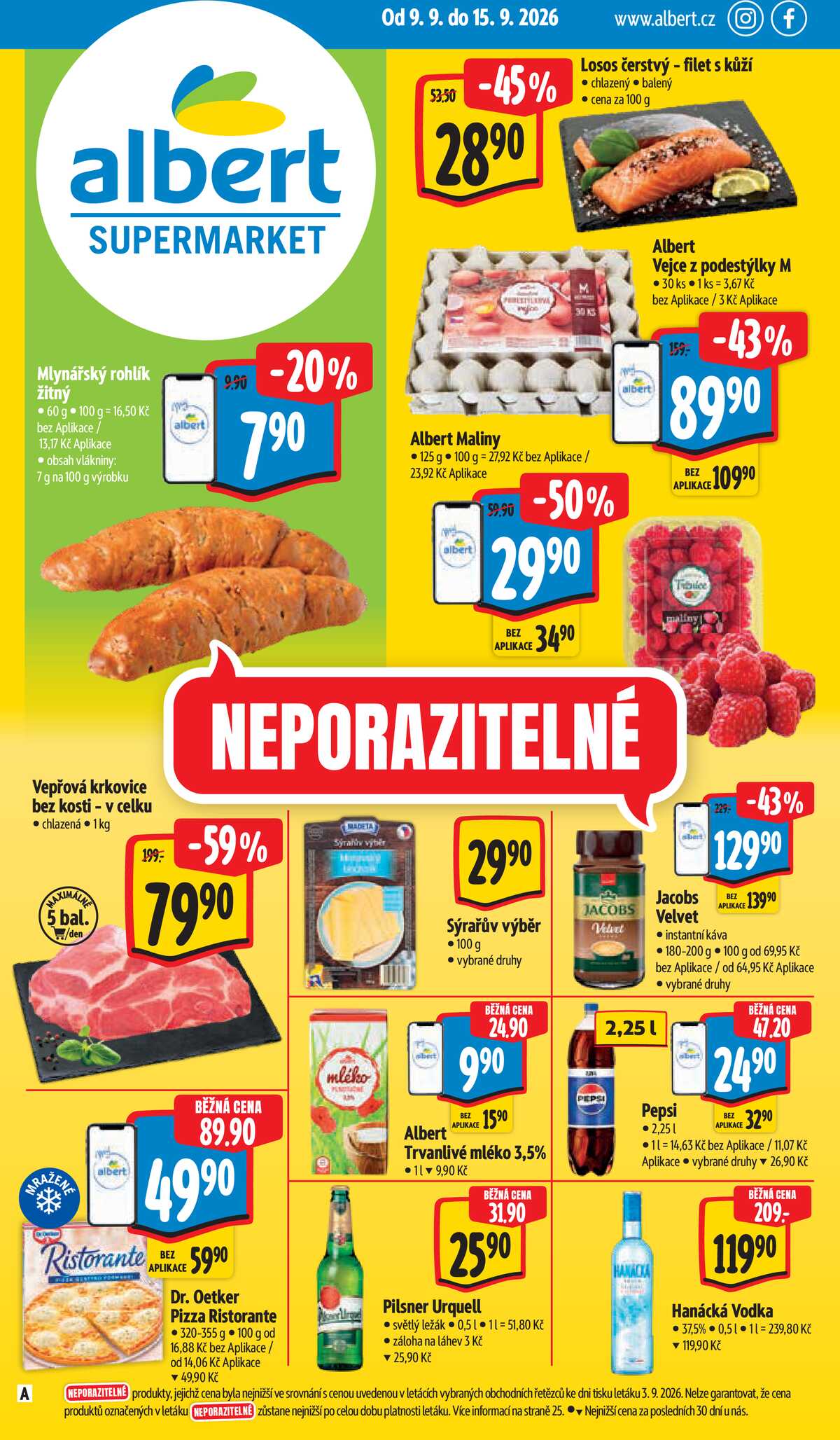 Albert Supermarket od 9.9. do 15.9.2026 strana 1