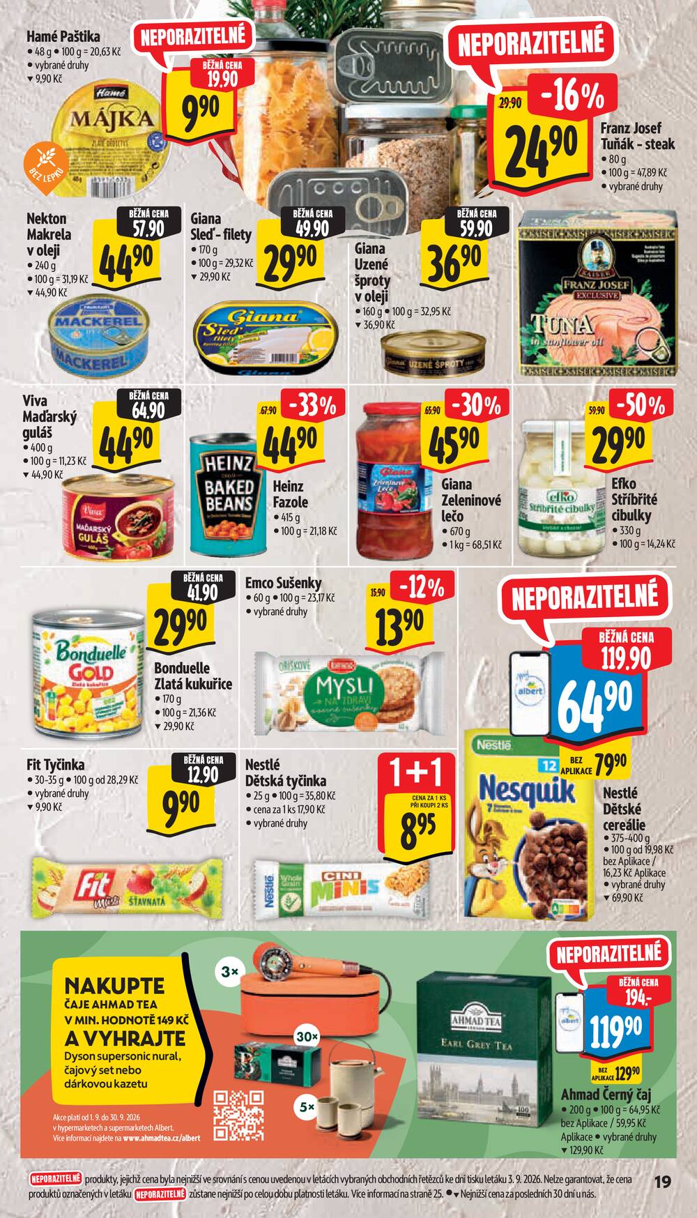 Albert Supermarket Jihomoravský od 9.9. do 15.9.2026