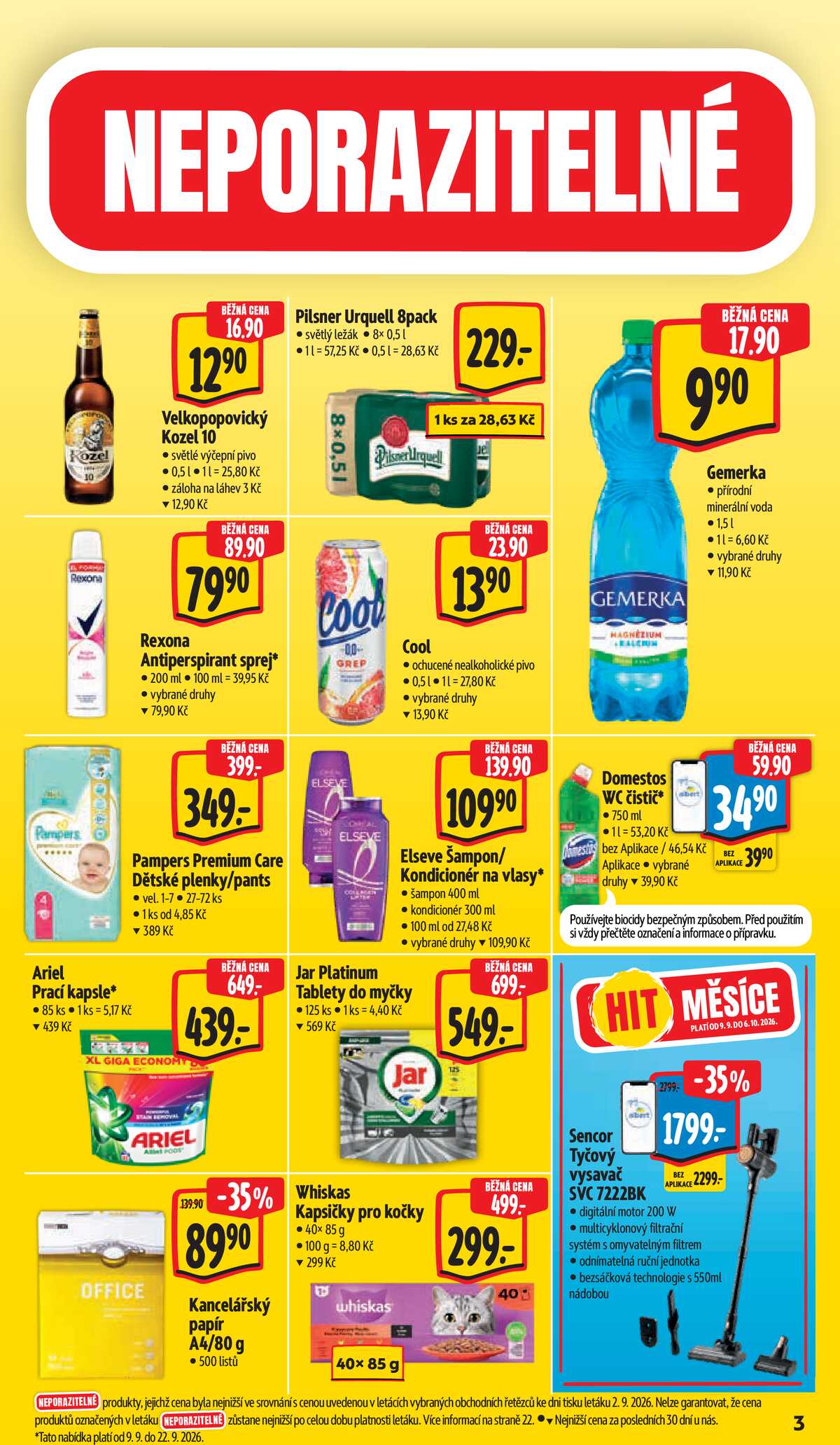 Albert  Hypermarket od 9.9. do 15.9.2026 strana 3