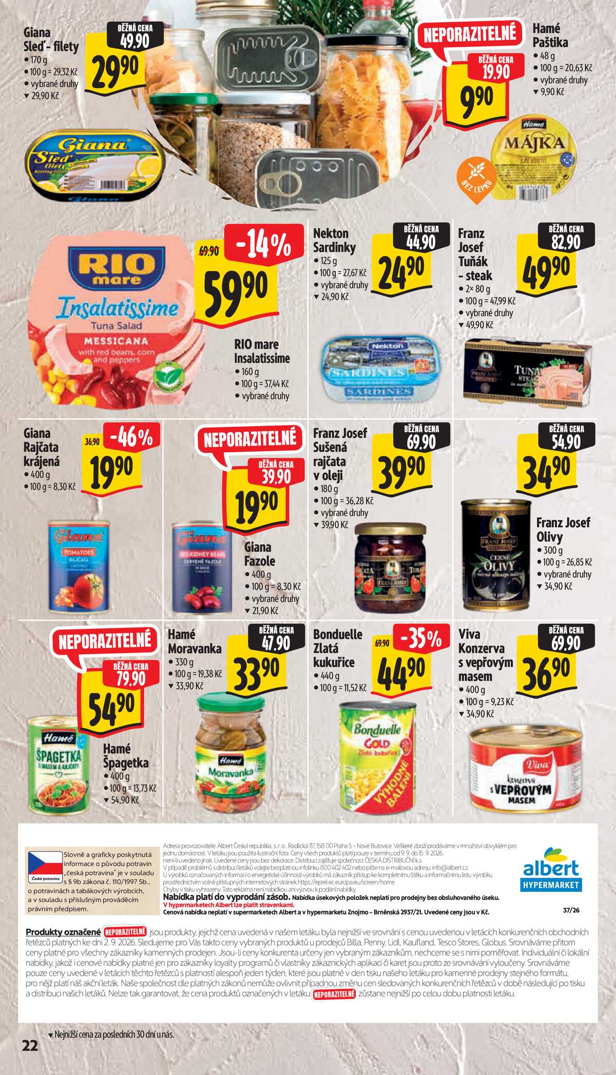 Albert  Hypermarket od 9.9. do 15.9.2026 strana 26