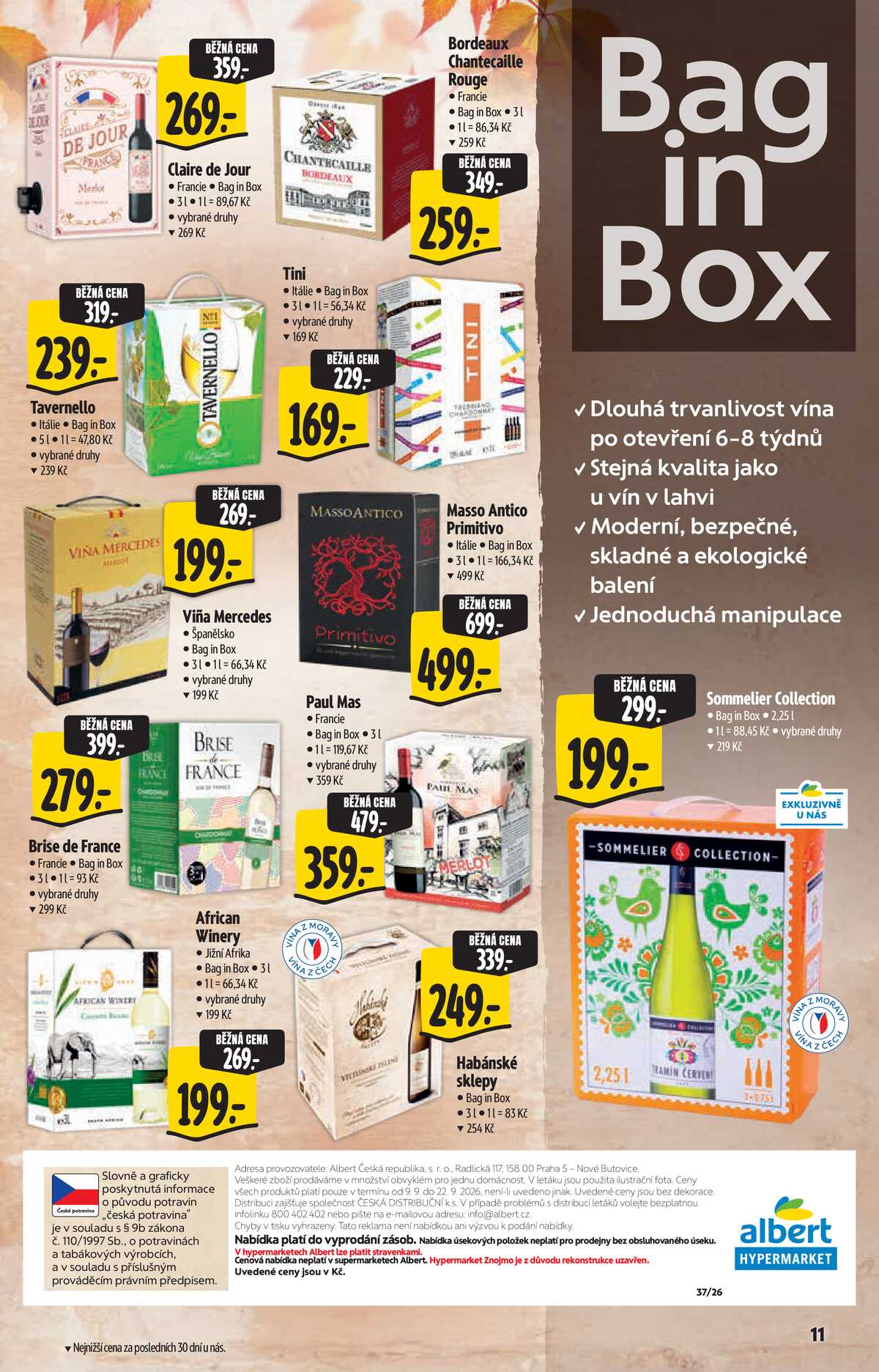 Albert  Hypermarket katalog Víno od 9.9. do 22.9.2026 strana 11