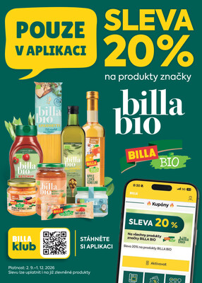 BILLA od 9.9. do 15.9.2026