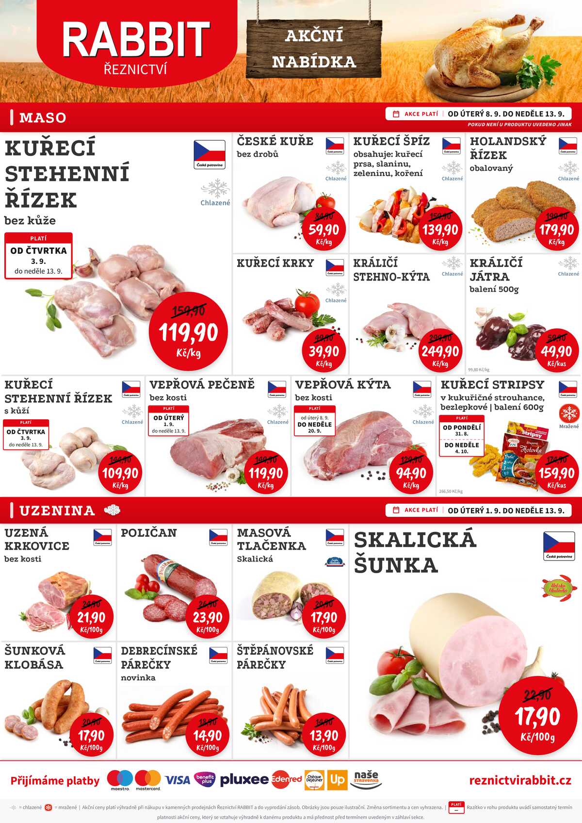 RABBIT řeznictví od 7.9. do 12.9.2026 strana 1