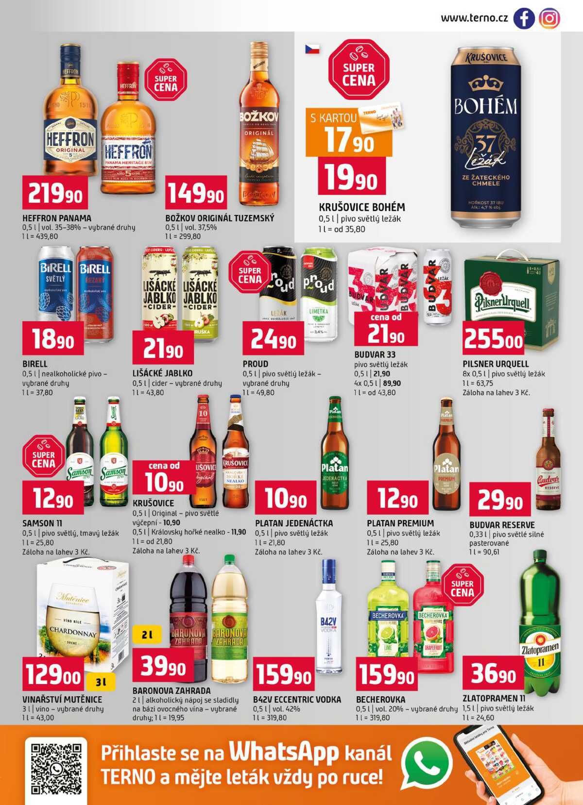 Terno Třeboň, Týn n. Vlt., Bechyně, Trhové Sviny, Hradec Králové, Zlín, Český Krumlov, Prachatice, Jihlava, Strakonice, Tábor od 9.9. do 15.9.2026 strana 13