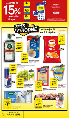 Tesco supermarkety od 9.9. do 15.9.2026