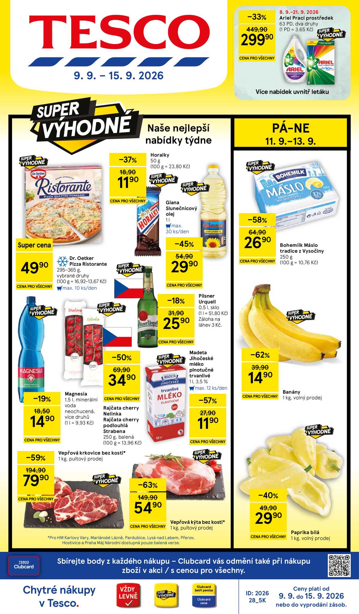 Tesco hypermarkety od 9.9. do 15.9.2026 strana 1