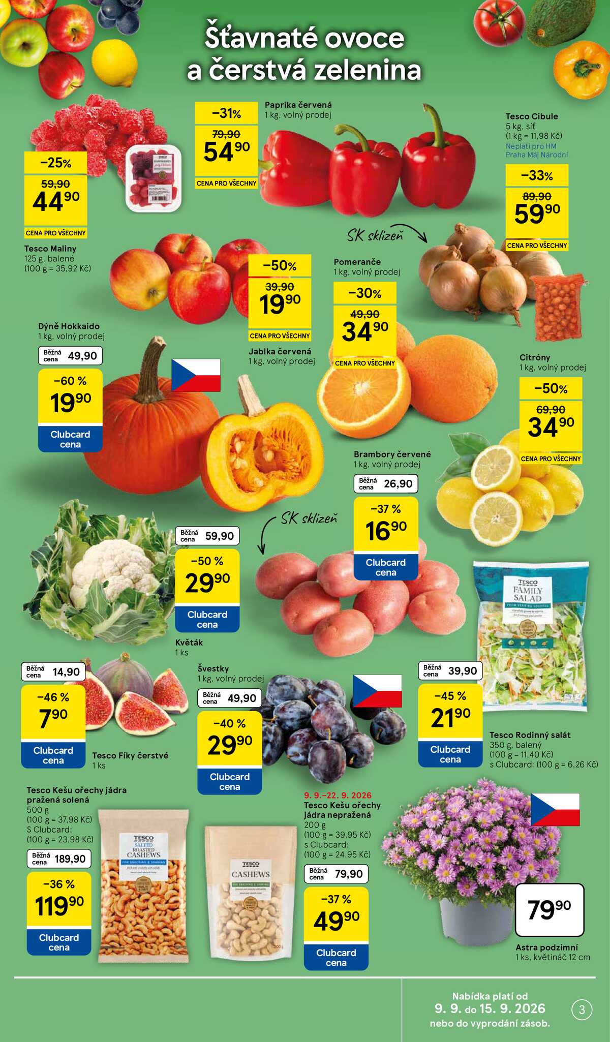 Tesco hypermarkety od 9.9. do 15.9.2026 strana 3