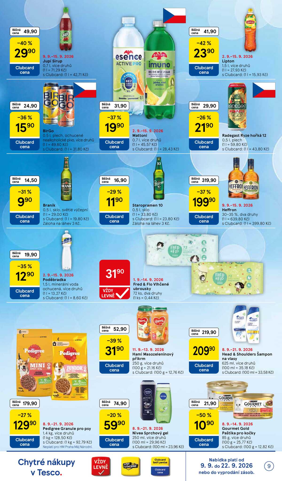 Tesco hypermarkety od 9.9. do 15.9.2026 strana 9