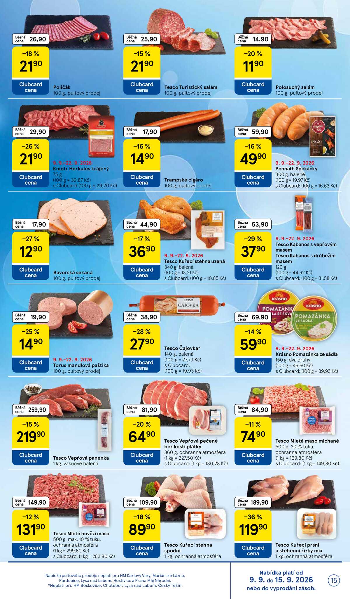 Tesco hypermarkety od 9.9. do 15.9.2026 strana 15