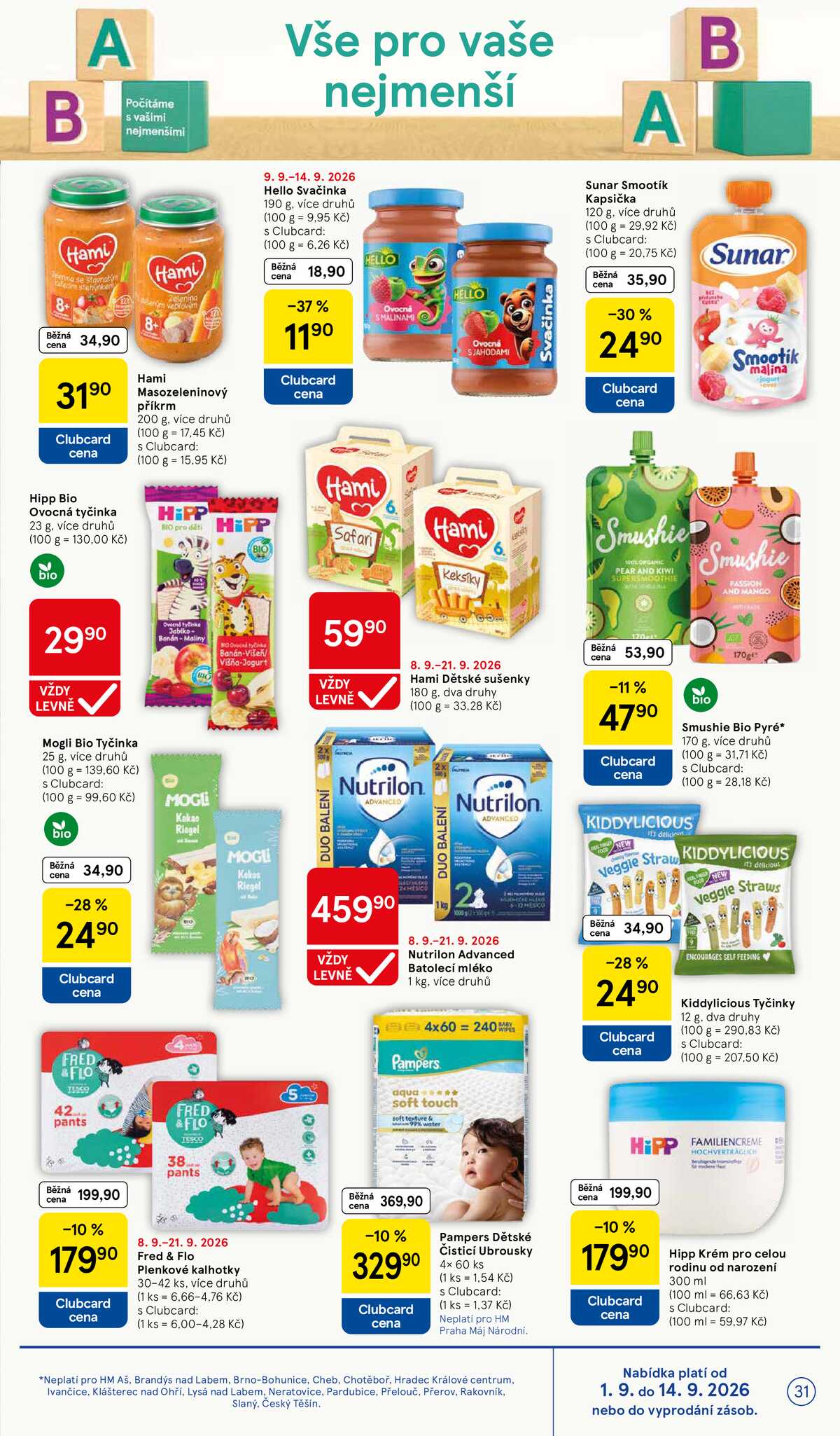 Tesco hypermarkety od 9.9. do 15.9.2026 strana 31