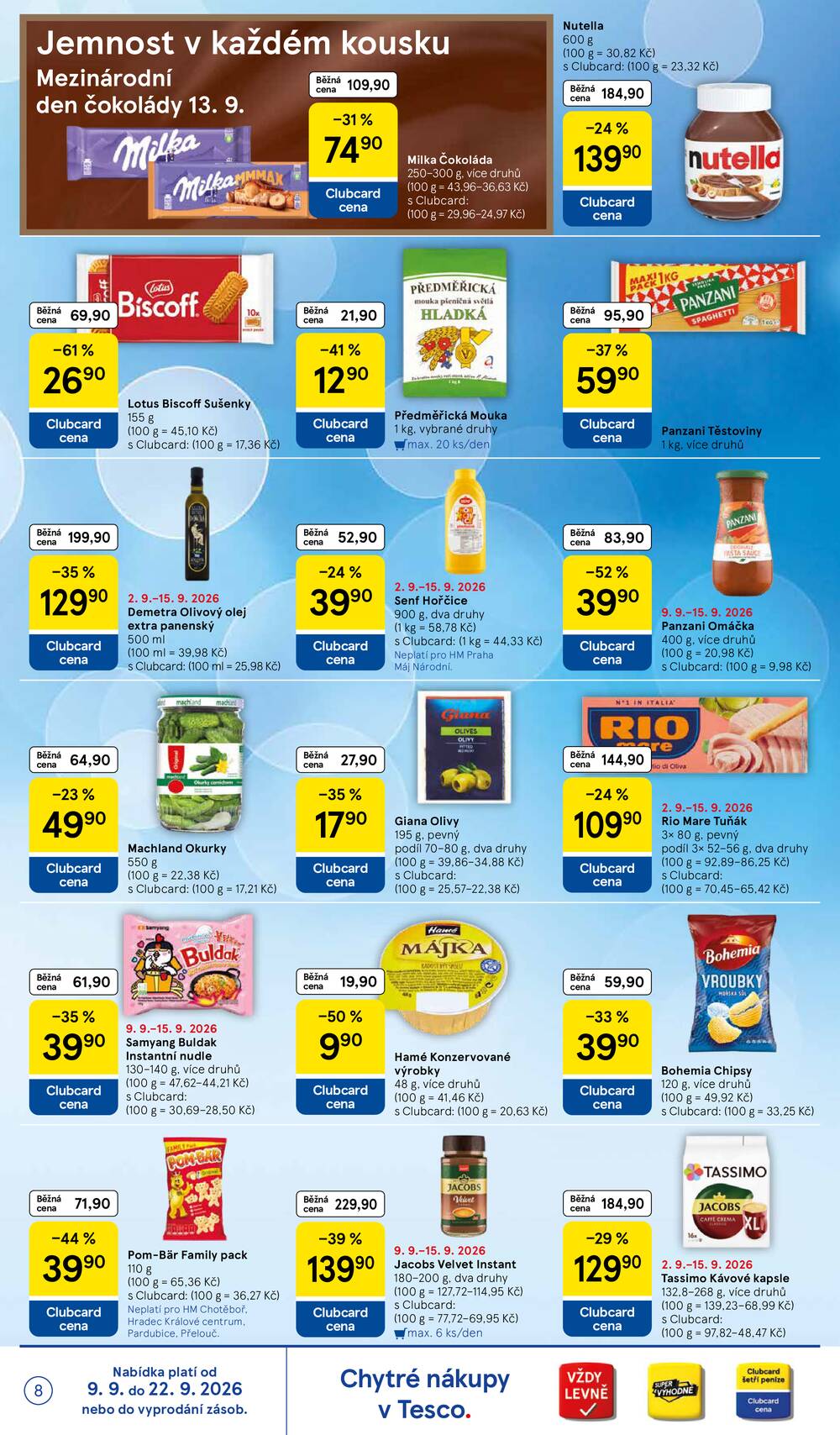 Tesco hypermarkety od 9.9. do 15.9.2026
