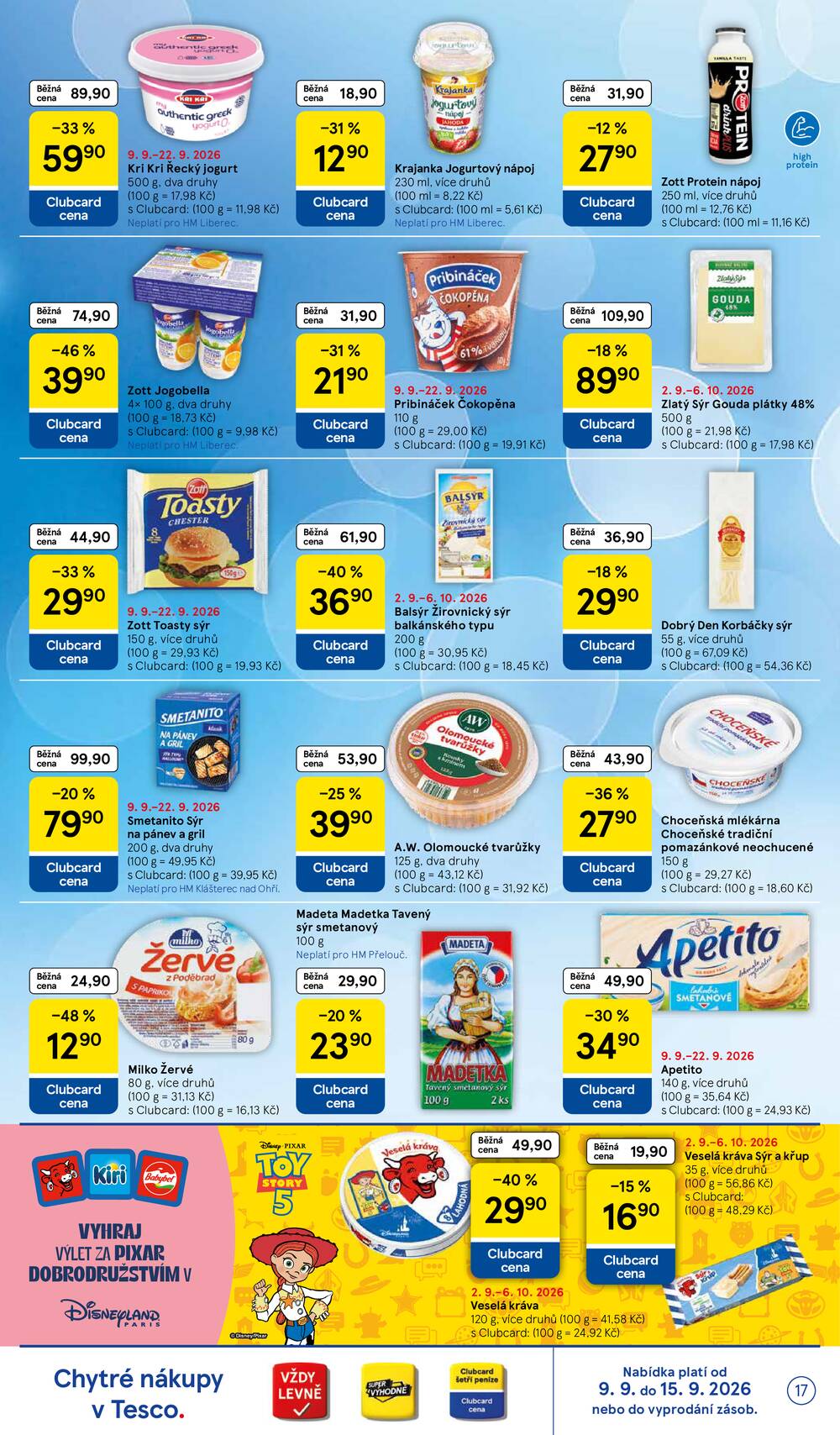 Leták Tesco - Tesco hypermarkety od 9.9. do 15.9.2026 - strana 17 Leták Tesco - Tesco hypermarkety od 9.9. do 15.9.2026 - strana 17