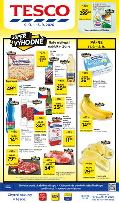 Tesco hypermarkety od 9.9. do 15.9.2026