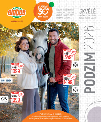 Akční leták Globus 9.9. - 5.10.2026 - Globus Praha - Centrum Černý Most