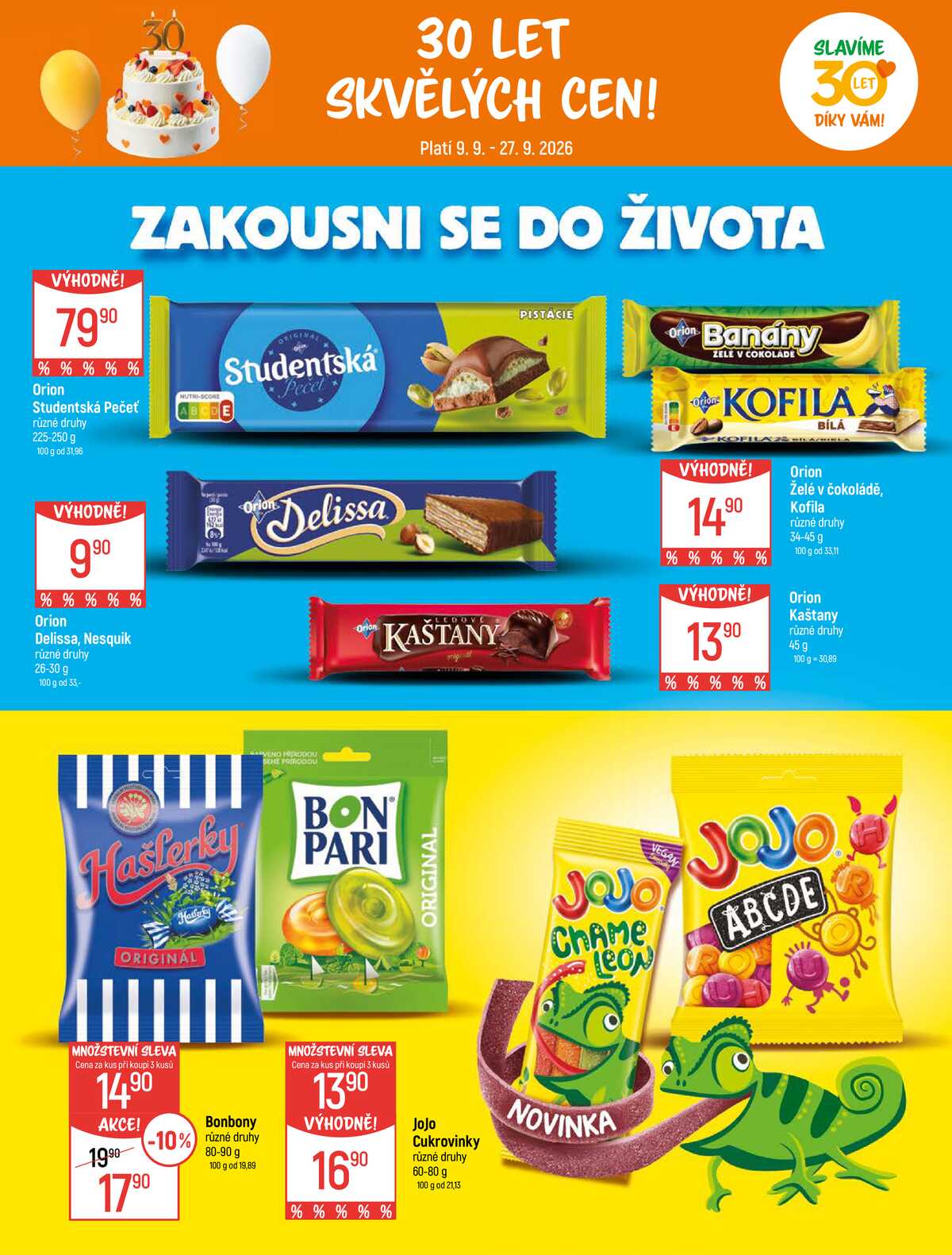 Akční leták Globus 9.9. - 27.9.2026 - Globus Praha - Centrum Černý Most strana 12