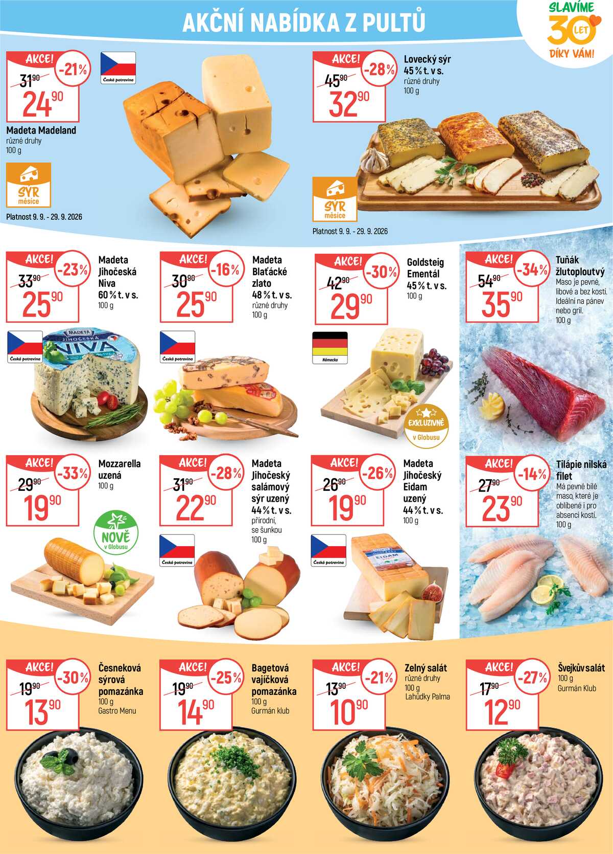 Akční leták Globus 9.9. - 15.9.2026 - Globus Praha - Centrum Černý Most strana 8