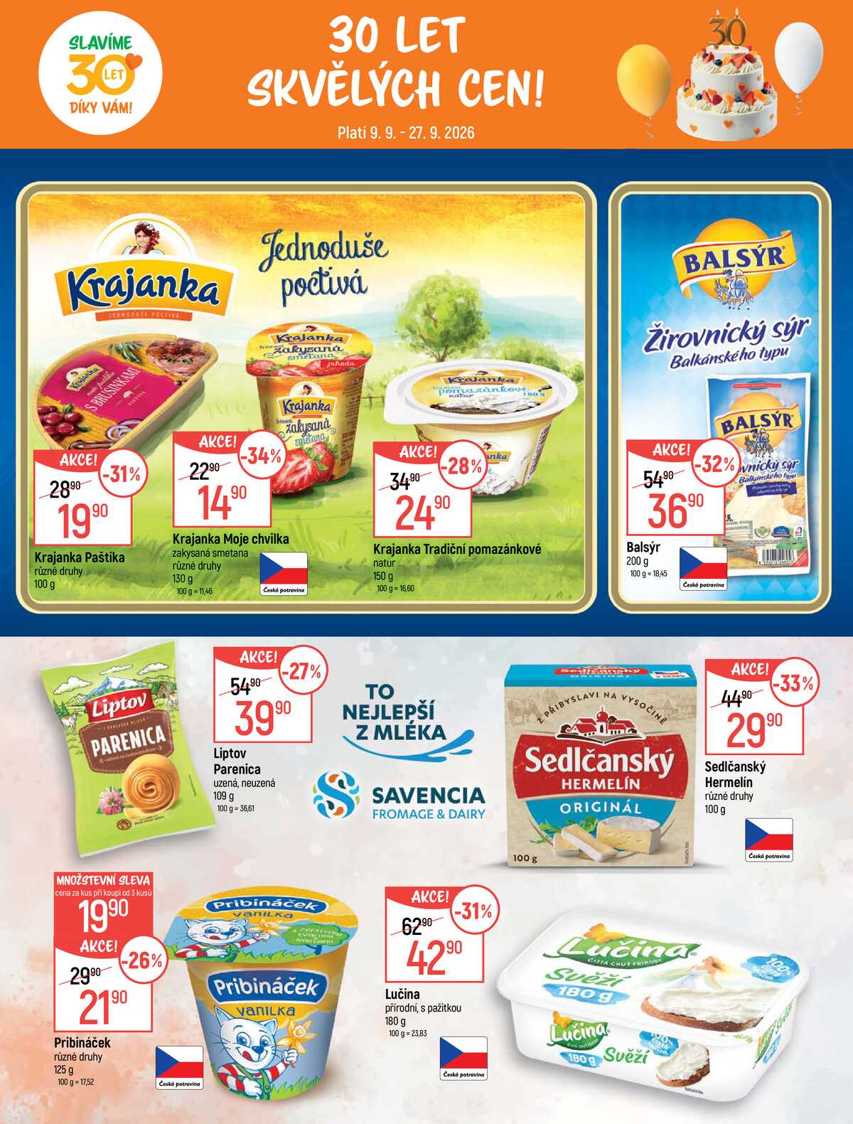 Akční leták Globus 9.9. - 27.9.2026 - Globus Praha - Čakovice strana 3