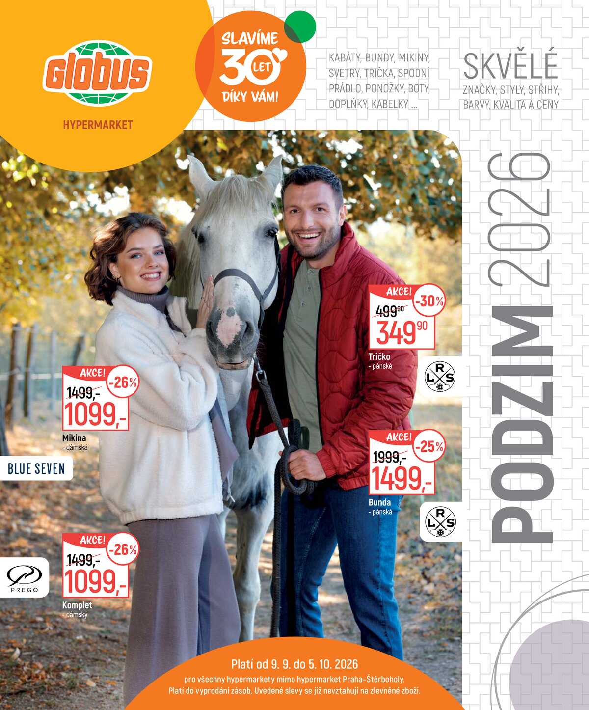 Akční leták Globus 9.9. - 5.10.2026 - Globus Praha - Zličín strana 1