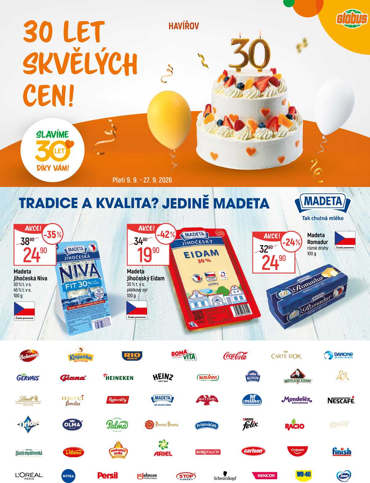 Akční leták Globus 9.9. - 27.9.2026 - Globus Havířov strana 1