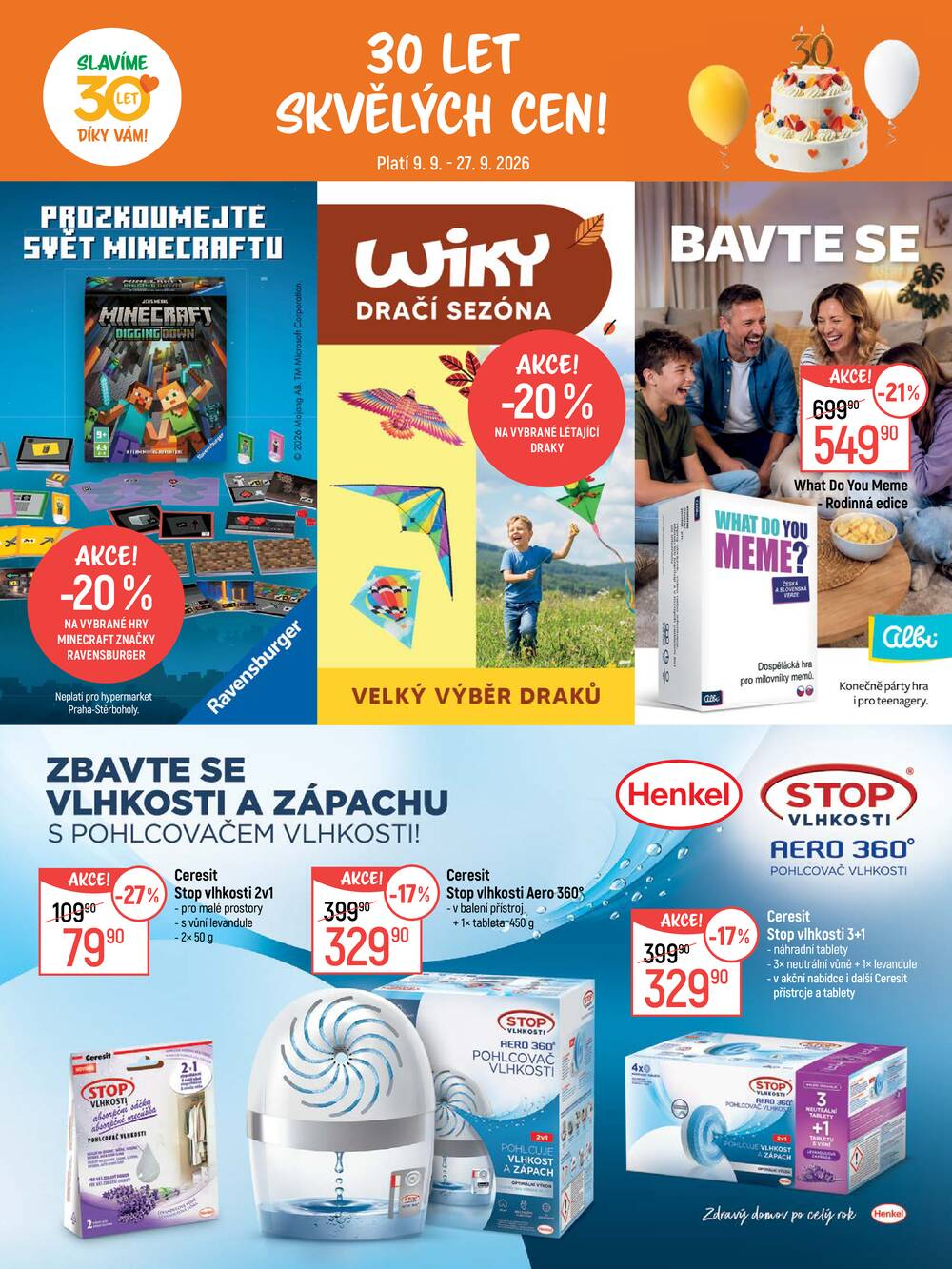 Akční leták Globus 9.9. - 27.9.2026 - Globus Jenišov u Karlových Varů