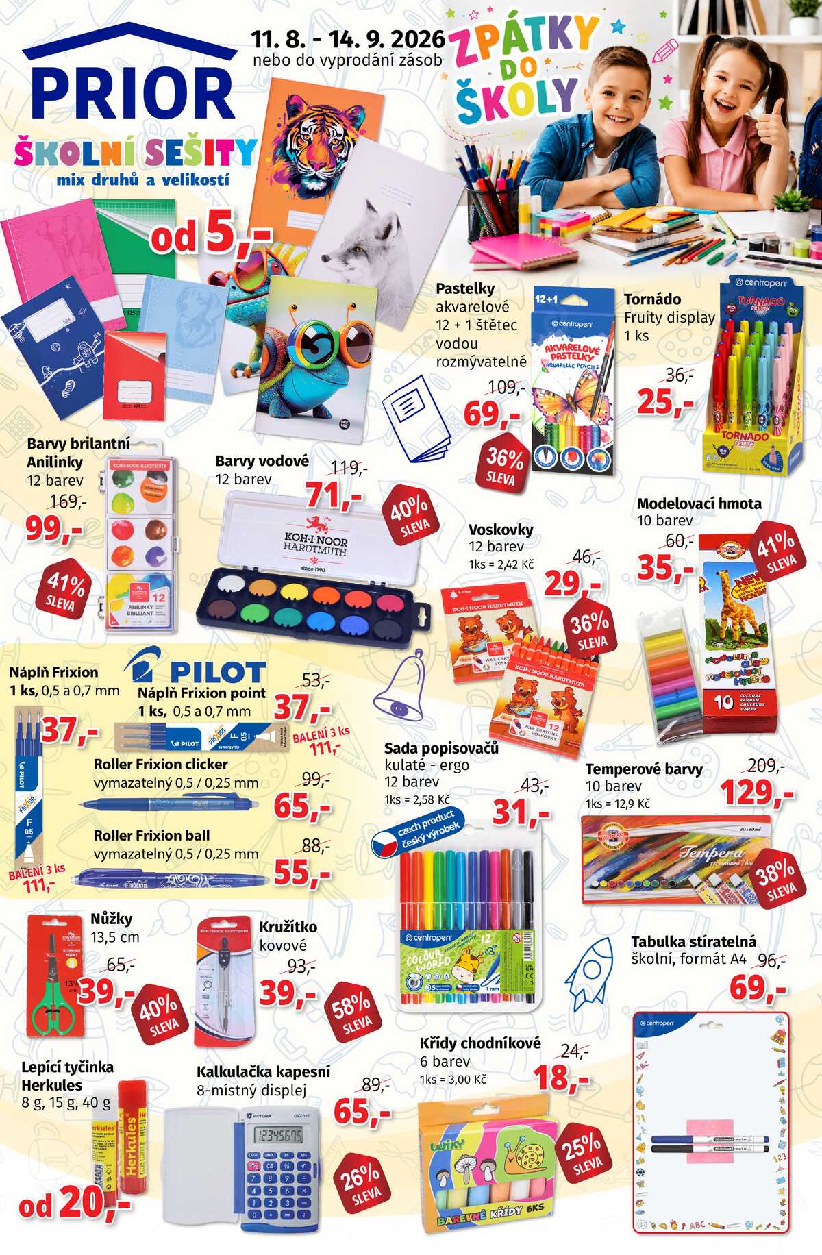 Prior Školní potřeby do 14.9. strana 1