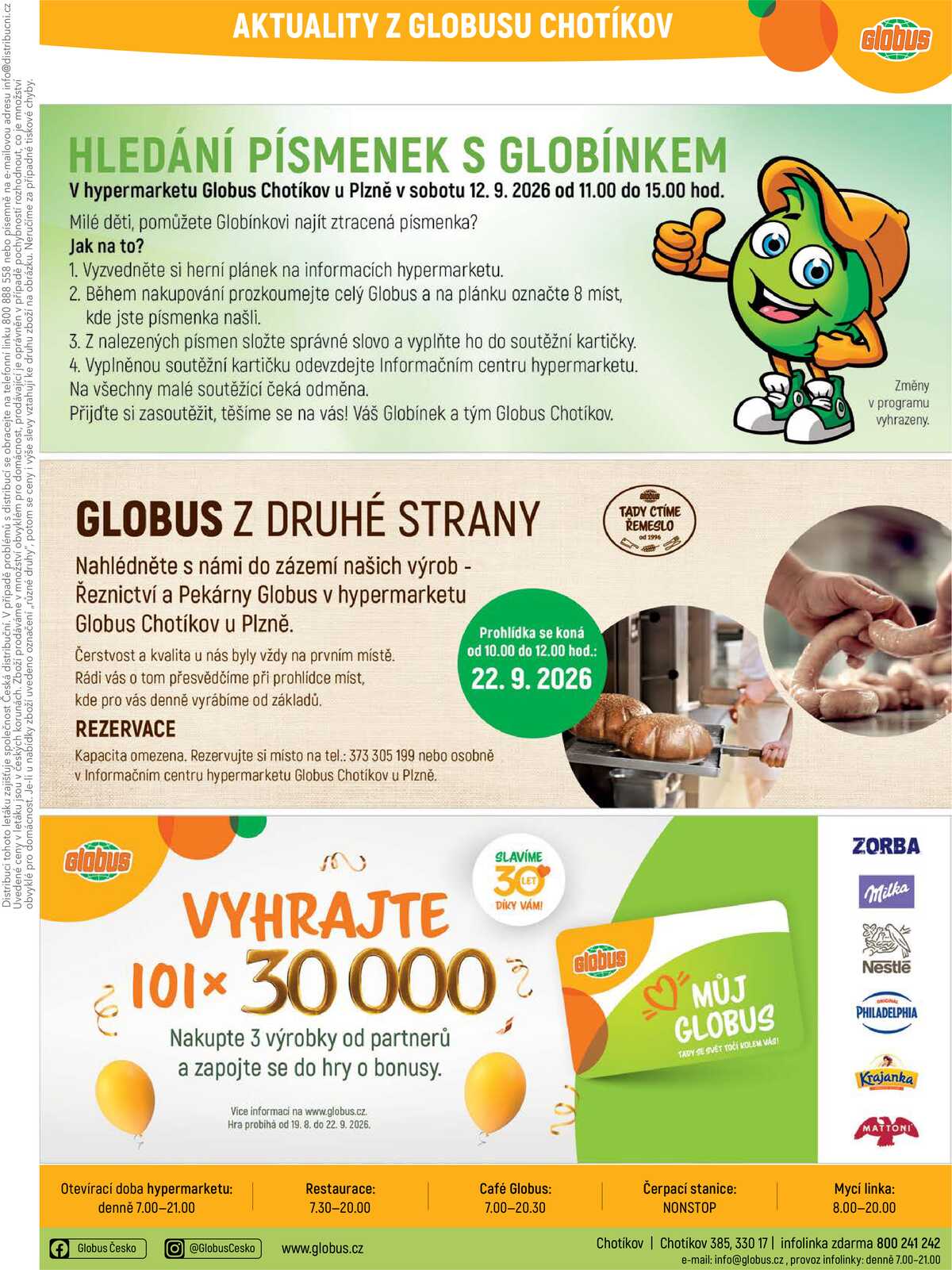 Akční leták Globus 9.9. - 15.9.2026 - Globus Chotíkov u Plzně strana 38