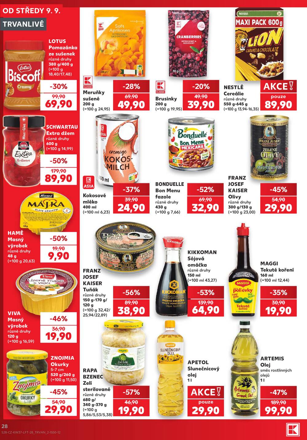 Kaufland 9.9. - 15.9. - Kaufland Praha-Barrandov